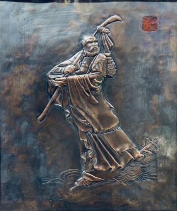达摩过江图